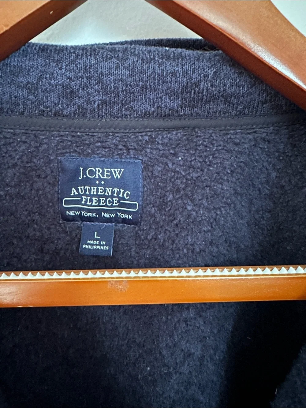 J. Crew Men’s Dark Navy Quarter-Zip Pullover